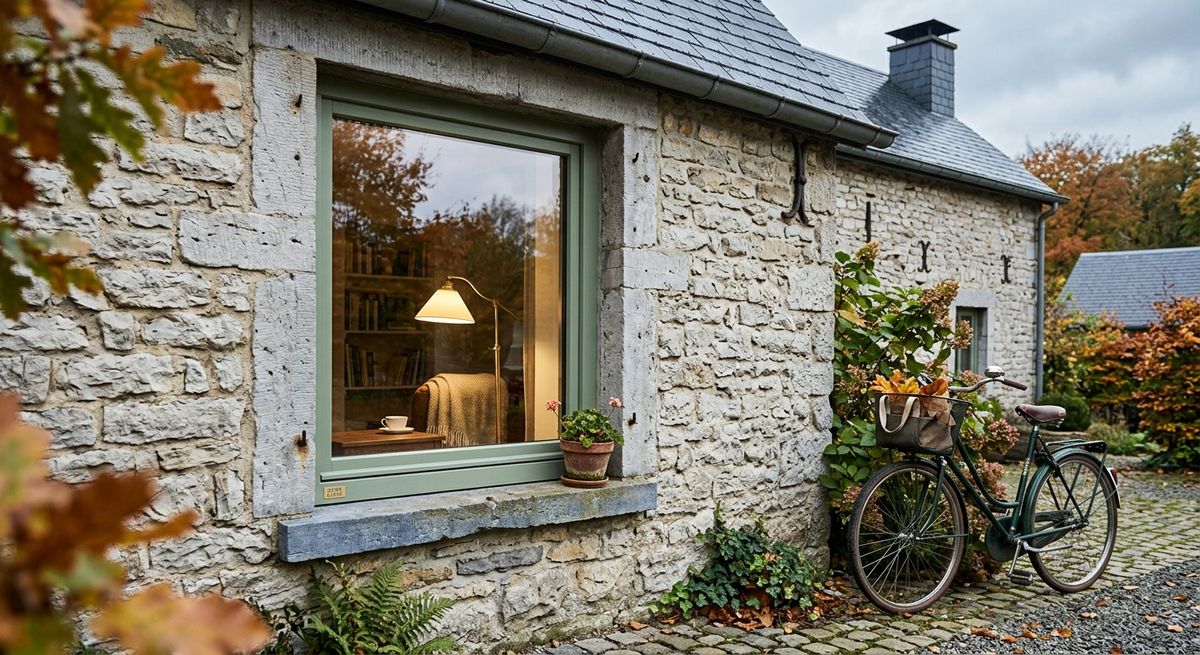 Fenêtres d'une maison en rénovation