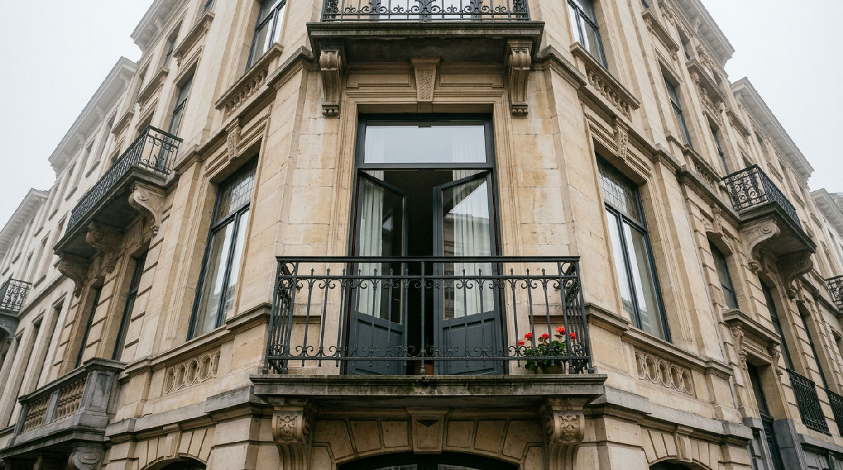 porte-fenêtre balcon appartement — Porte-fenêtre de balcon : garde-corps, allège basse et sens d'ouverture en appartement