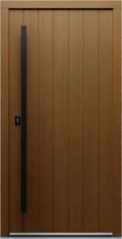 Porte d’entrée PN2, série Modern, chêne, lasure frêne