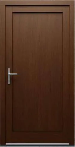 Porte d’entrée RK1, série Classique, chêne, lasure noyer foncé