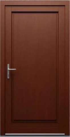 Porte d’entrée RK2, série Classique, chêne, lasure cerise