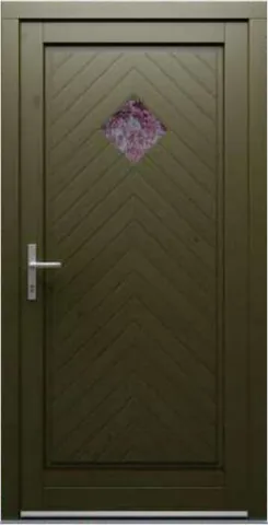 Porte d’entrée RV2, série Vintage, pin, gris granite