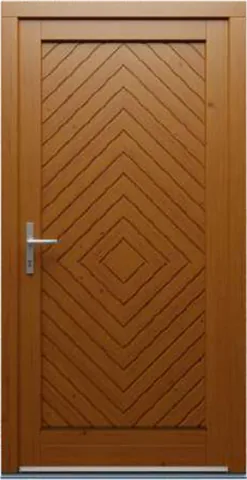 Porte d’entrée RV3, série Vintage, chêne, lasure pin miel