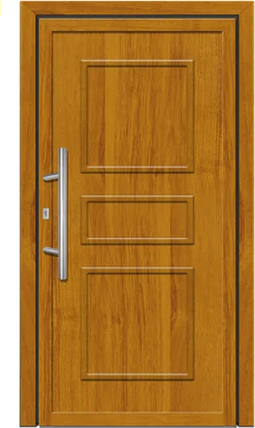 Porte d’entrée SK-12, série Classique, chêne doré