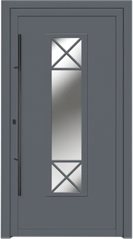 Porte d’entrée SK-14, série Classique, gris anthracite