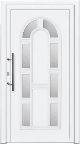 Porte d’entrée SK-9, série Classique, blanc