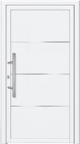 Porte d’entrée SN-330, série Moderne, blanc