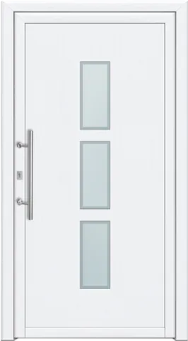 Porte d’entrée SN-432, série Moderne, blanc