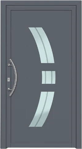 Porte d’entrée SN-436, série Moderne, gris anthracite