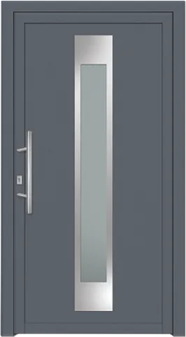 Porte d’entrée SN-512, série Moderne, gris anthracite