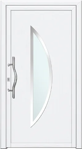 Porte d’entrée SN-514, série Moderne, blanc