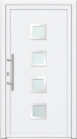 Porte d’entrée SN-540, série Moderne, blanc
