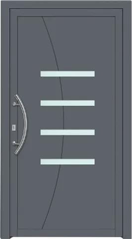 Porte d’entrée SN-642, série Moderne, gris anthracite