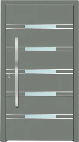 Porte d’entrée SP-450F, série Prestige, gris souris (ral 7005)