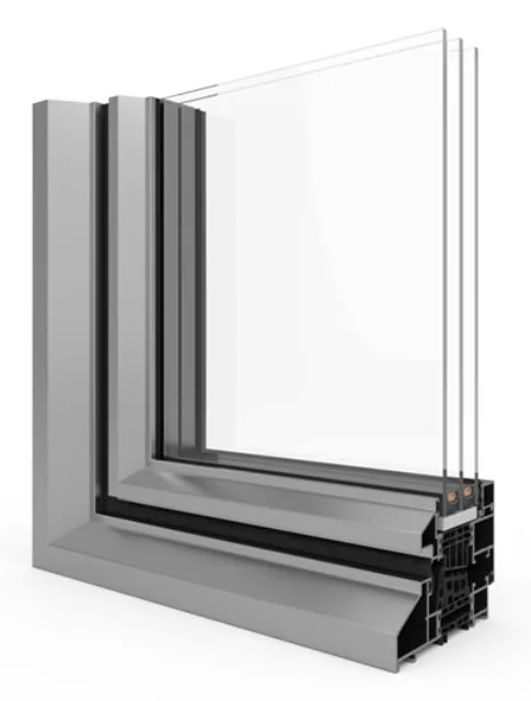 Coupe d’angle du profilé Aluprof MB-Ferroline