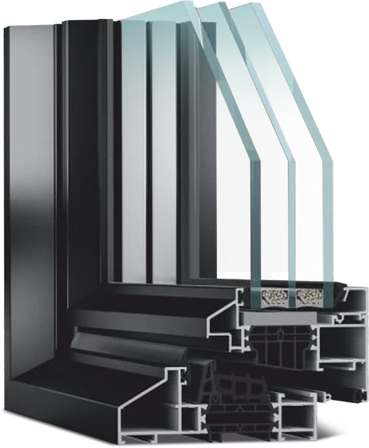 Coupe du profilé aluminium MB-Ferroline (Aluprof)