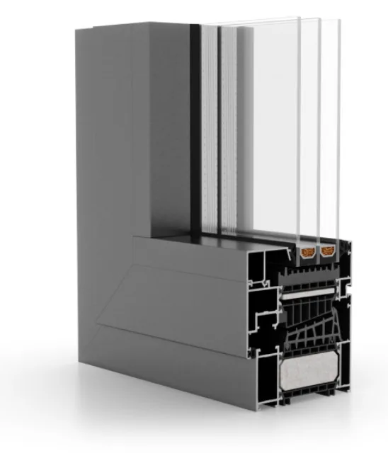 Coupe d’angle du profilé Aluprof MB-104 Passive