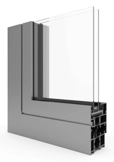Coupe d’angle du profilé Aluprof MB-60