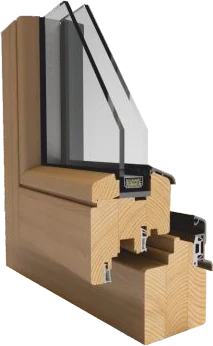 Coupe du profil bois Ecoline 68