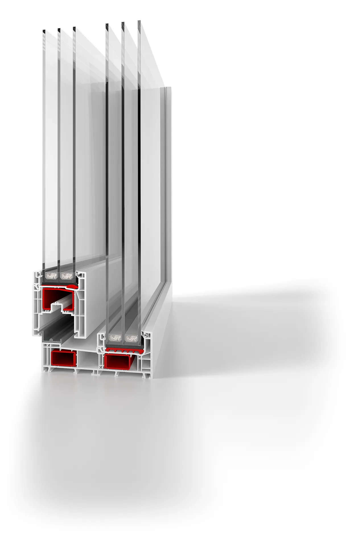 Coupe du Smart-Slide NEO avec un cadre fixe fin