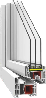 Coupe du profilé PK76 Innovo+